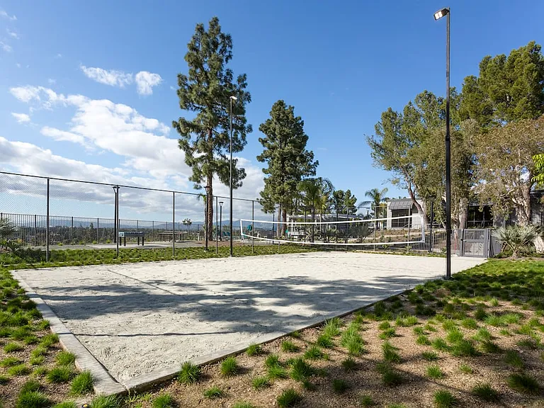Sand volleyball court