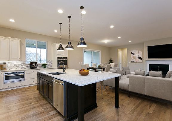 Virtually Staged Kitchen Great Room