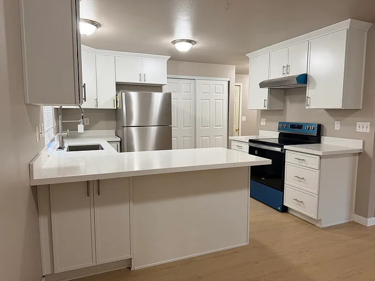 Kitchen and bar countertop - put your favorite bar stools here.