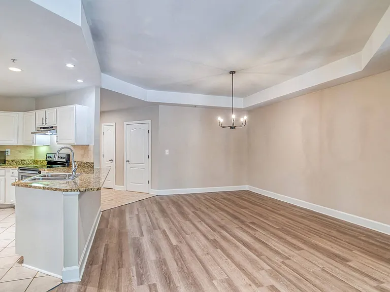 Luxury vinyl plank flooring throughout