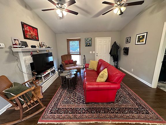 This is the livingroom of the house, a 2200-square-foot home on the eastern edge of Nashville. The two-room suite is just off this and includes access to the rest of the house.