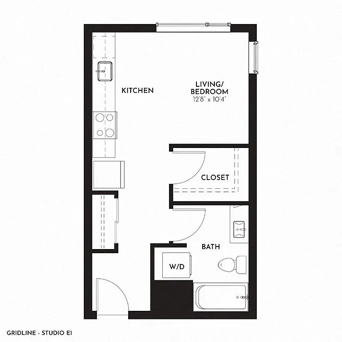 Floor plan Studio E
