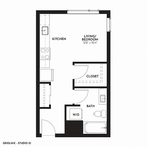 Floor plan Studio E
