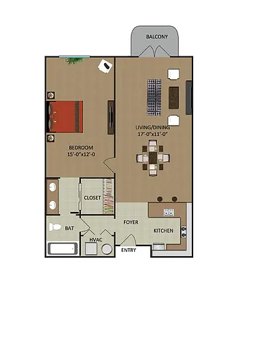 Floor plan Palm Tower 1/1