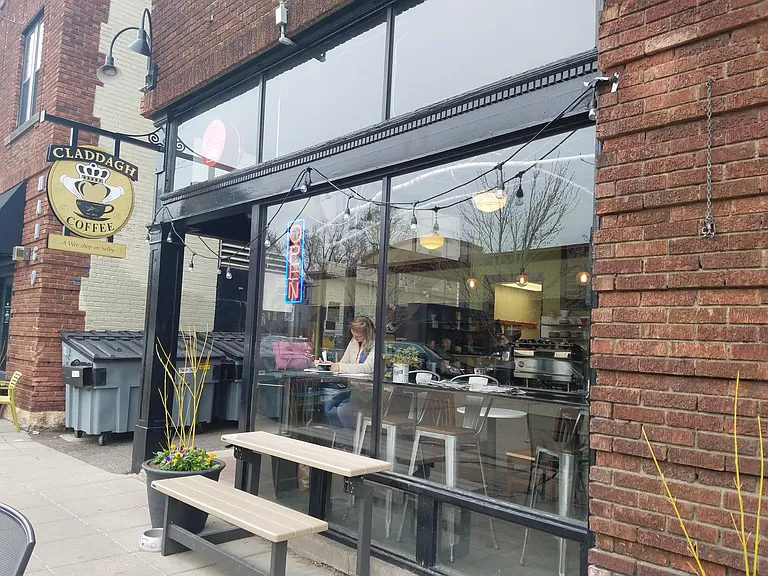 Claddagh Coffee Shop is 2 blocks away.