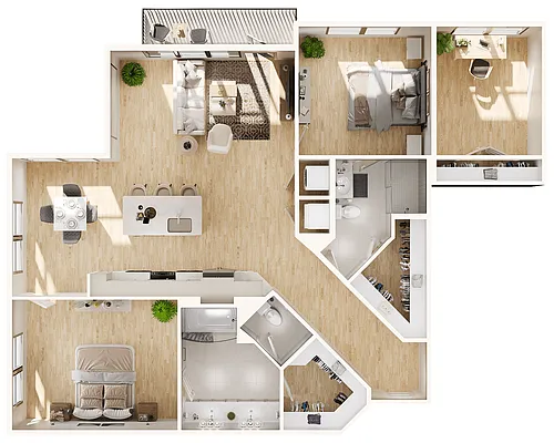 Floor plan B44A