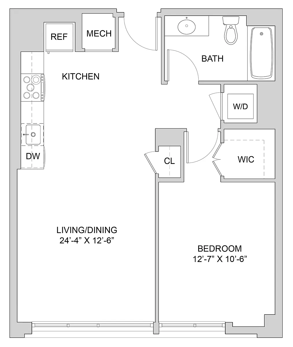 Floor plan 1 Bed_1 Bath-A2_1BR_D