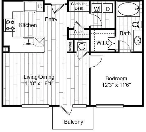 Floor plan A01