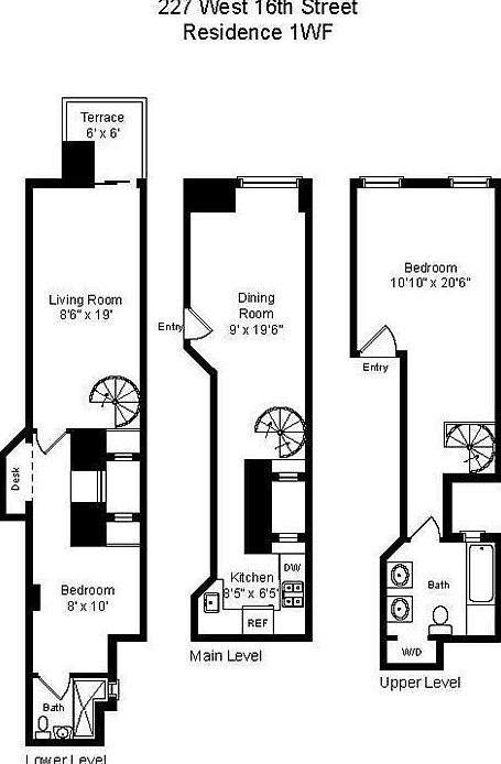 1st image of 227 W 16th St APT 1WF