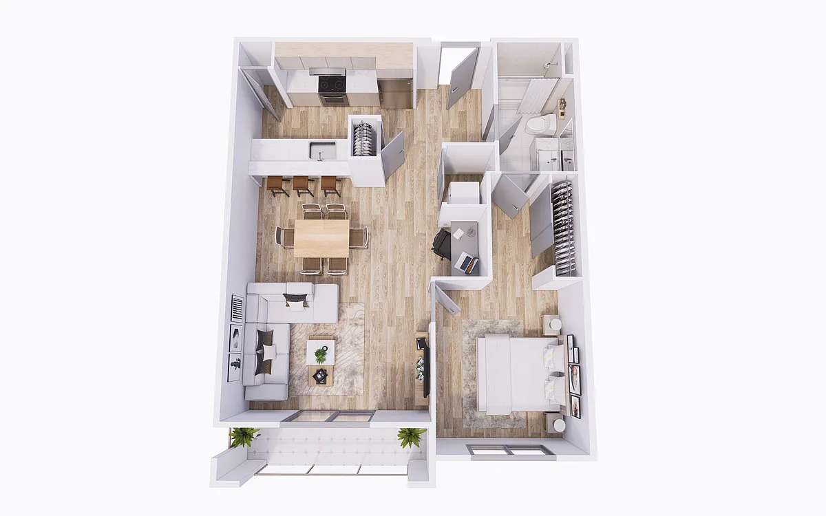Floor plan 1 Bedroom