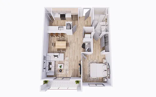 Floor plan 1 Bedroom