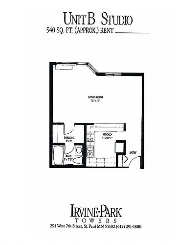 Floor plan Studio
