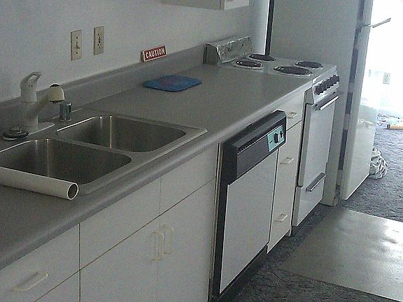 Kitchen of Unit B, basement 2bd/1ba apartment.