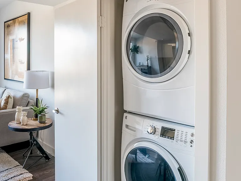 The Harrington washer and dryer in unit
