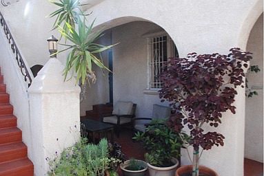 Private front patio