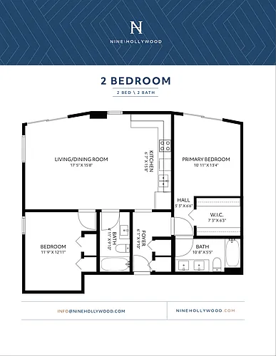 Floor plan 2 Beds