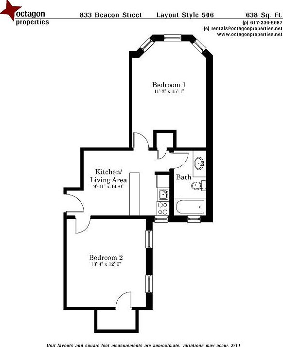 1st image of 833 Beacon St APT 206