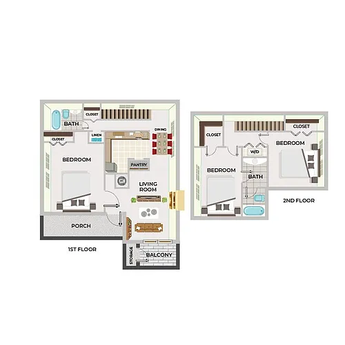 Floor plan C1 - Townhome