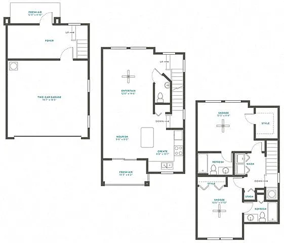 Floor plan 2F Townhome