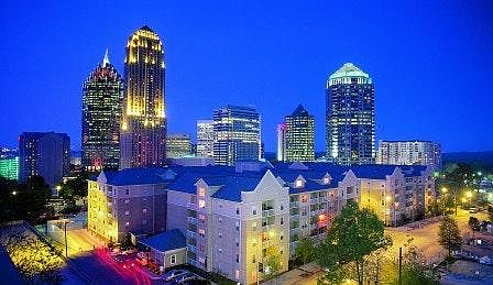 Peachtree Walk at Night