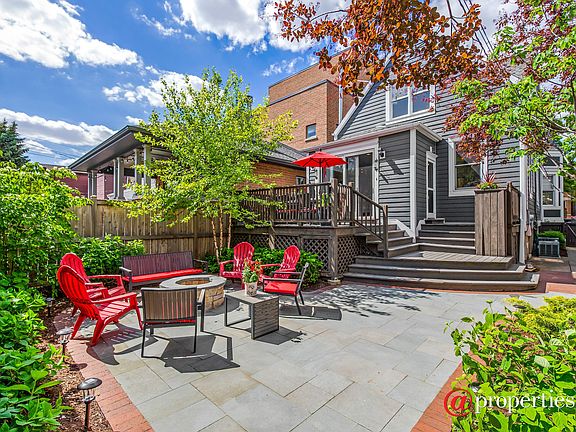 REAR VIEW OF BEAUTIFUL YARD ON 30FT LOT