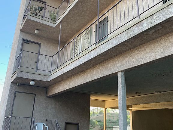 Stairwell next to parking