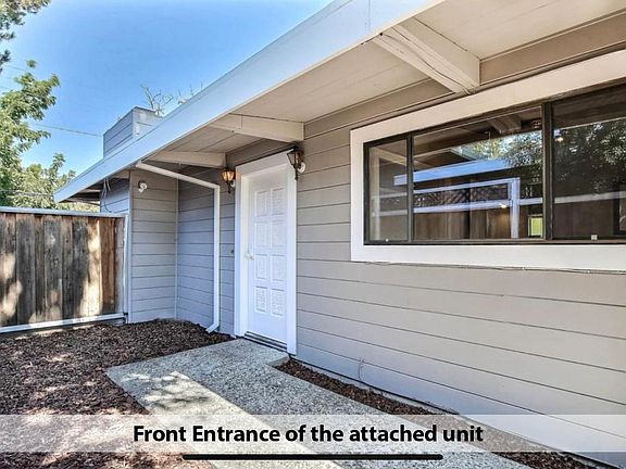 Front entrance of the attached unit