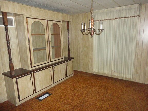 Nice dining room with built in hutch