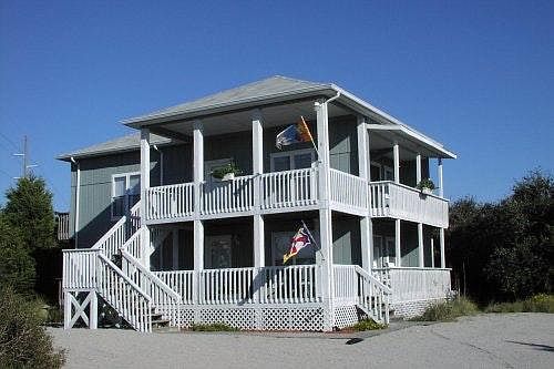 Front of building.