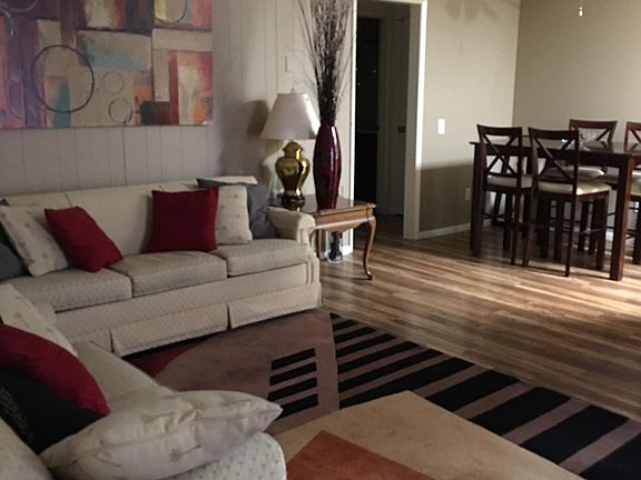 Living area and dining area