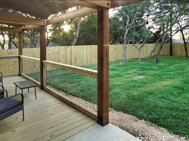 Enjoy the spacious fully fenced backyard featuring a covered patio perfect for relaxing or entertaining.