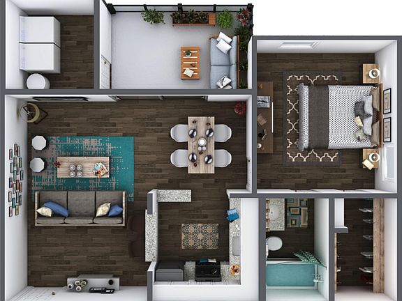 1br 1ba 652sqft. Other units may be available. Please inquire during tour.