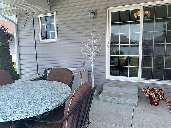 Patio steps to home
