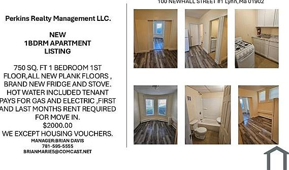 1st image of 100 Newhall St APT 1