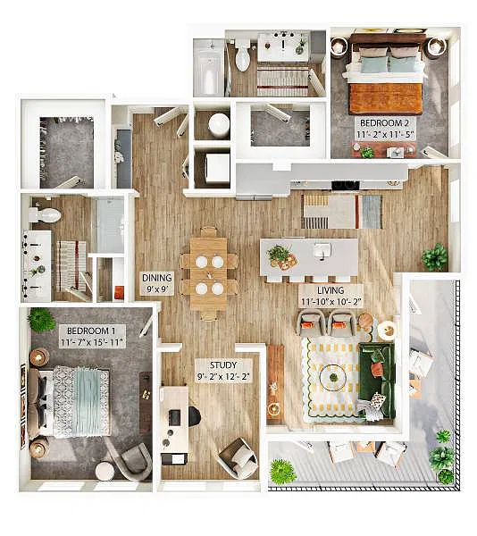Floor plan B7