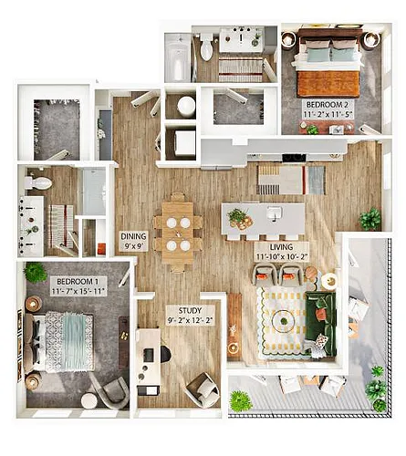 Floor plan B7
