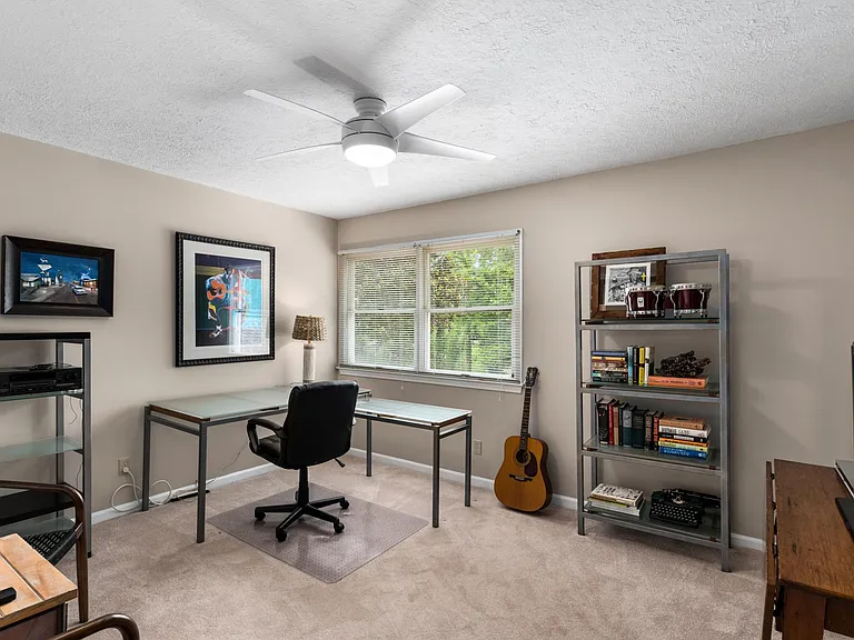 large office upstairs with wifi and nice view of back yard