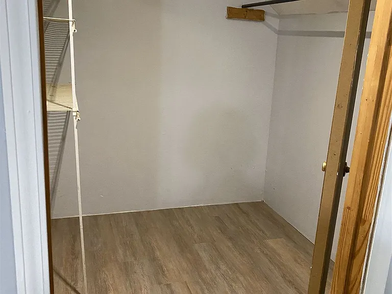Upstairs wak in closet