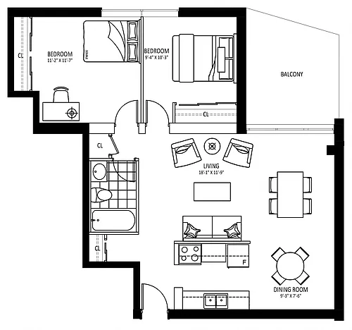 Floor plan 906