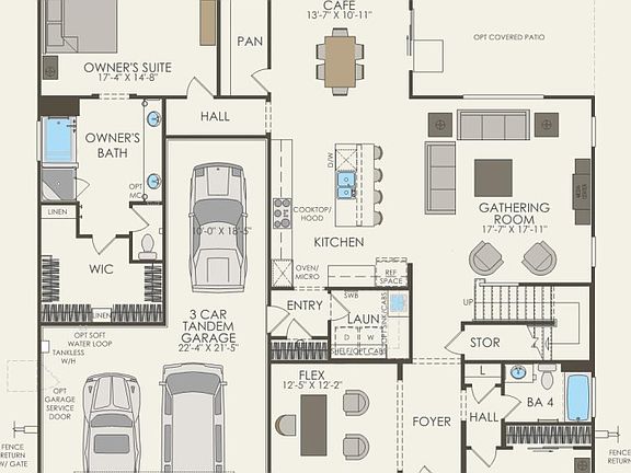 First Floor 5 br 4 ba