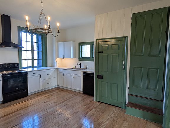 Kitchen, large open space with new cabinets