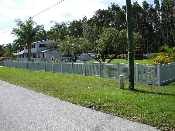 west side of the house