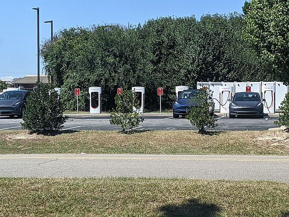 Tesla charging station