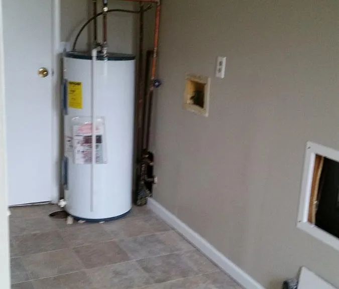 Washer and dryer hook ups.