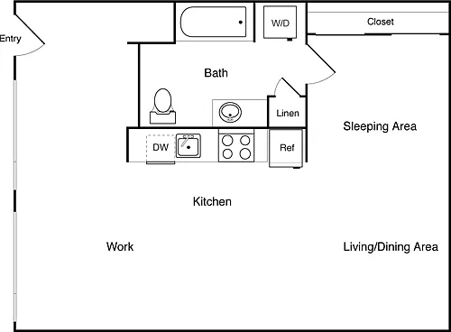 Floor plan Live Work A