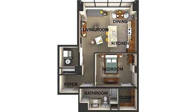 Floor plan Suite Style C