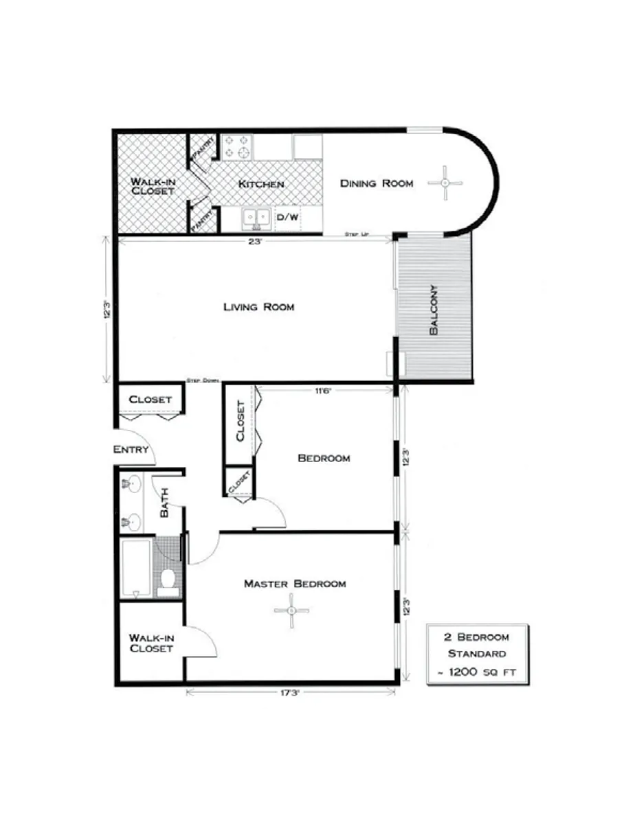 Floor plan 2 Bedroom