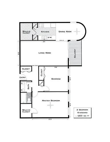 Floor plan 2 Bedroom