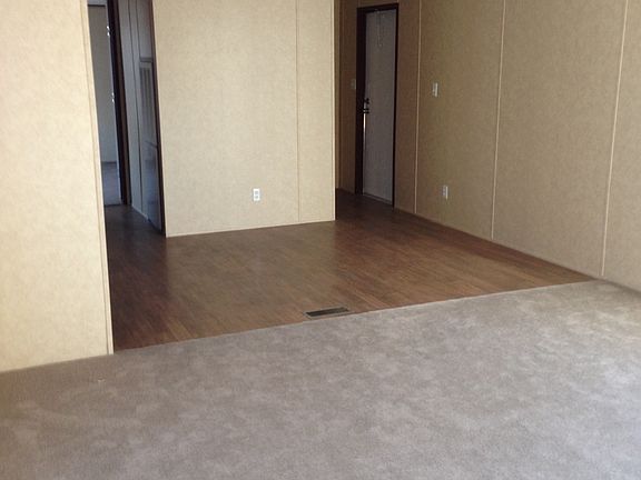 Large living and dining area.