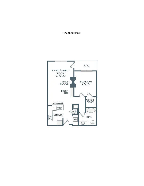 Floor plan The Nickel Plate